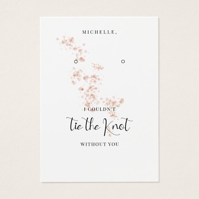 Suporte de Brinco Rosa Água-Marinha para Damas de  (Frente)