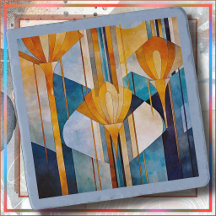SUPORTE DE PEDRA - Design Abstrato Art Déco