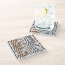 Suporte Moderno Cinza Marrom para Bebidas