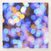 Suporte para Bebidas Luzes Azuis Glamourosas