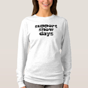 suporte para camisa de manga com manga de dias de