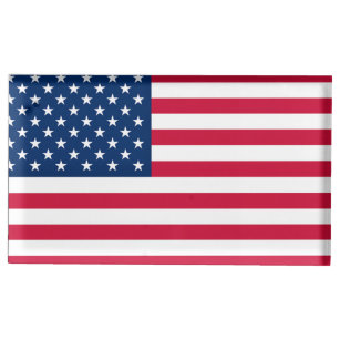 Suporte Para Cartão De Mesa Titular de Cartão American Flag Place EUA