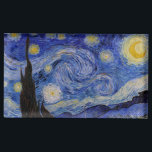 Suporte Para Cartão De Mesa Vincent Van Gogh - A noite de Starry<br><div class="desc">A Noite Estrelada / La nuit etoilee - Vincent Van Gogh em 1889</div>