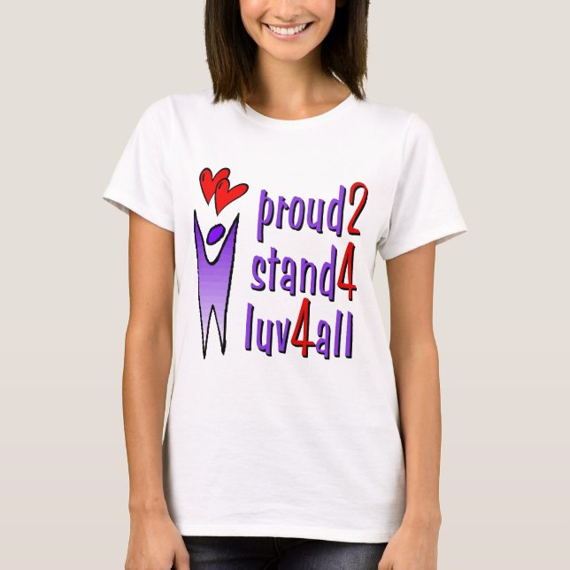 Suporte para o t-shirt do amor (Frente)