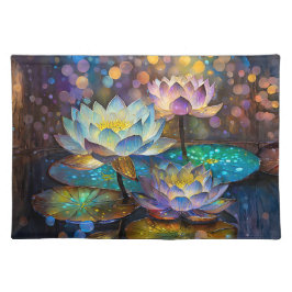 Suporte Para Prato Glowing Lotus Flowers Trio