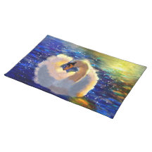 Mesa de Jantar Serena com Decoração de Cisne no La