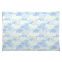 Suporte Para Prato Padrão de Nuvens Azuis Modernos