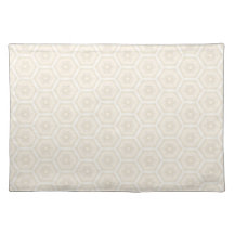 Placemats Creamy Peach Hexagon de 20" x 14"