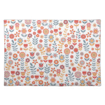 Scandinávia Folk Art Velkommen Placemat