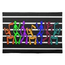 Dançarinos Gráficos Vibrantes