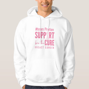 suporte personalizado ao cancer pullover Hoodie