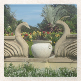 Suportes de betão criados como Porta copos de vidr