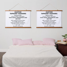 Suportes de tapeçaria personalizados 36"x26" (x2)