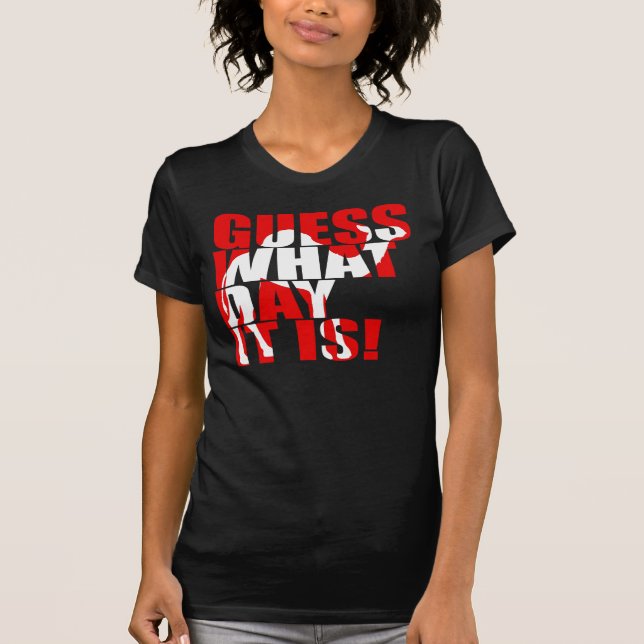 Suposição que dia é t-shirt do camelo do dia de (Frente)