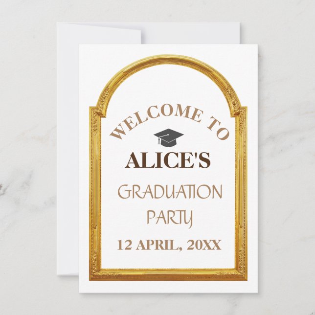 Suprimento de festa de formatura personalizado par (Frente)