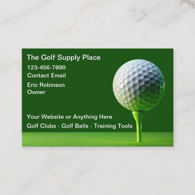 Suprimentos Dourados Cartões de visitas simples (Frente)