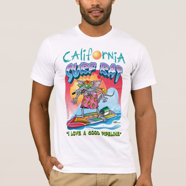 Surf California Rat T-Shirt (Frente)
