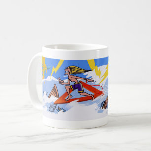 Surf da caneca do triângulo das Bermudas