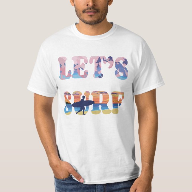 Surf de vamos T-Shirt (Frente)