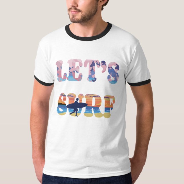Surf de vamos T-Shirt (Frente)