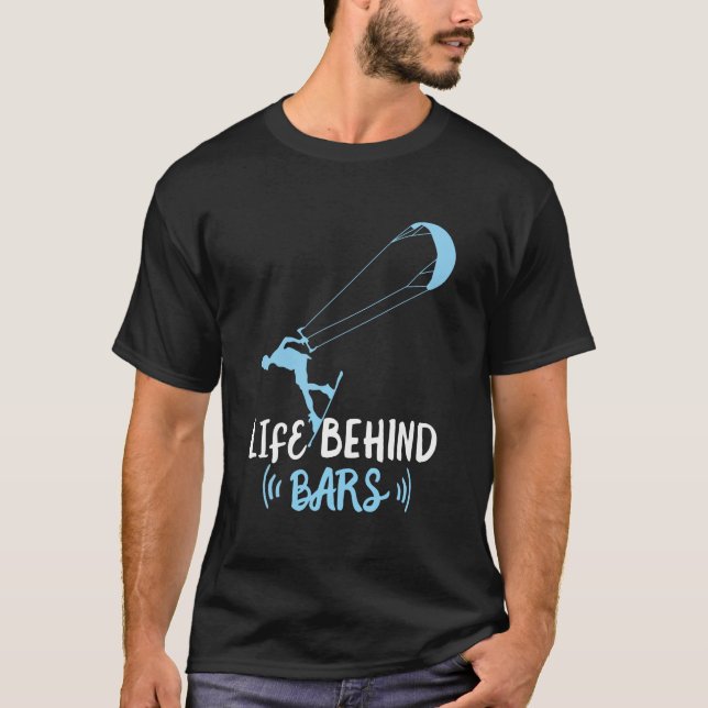 Surf do papagaio do t-shirt de Kitesurfing dos (Frente)
