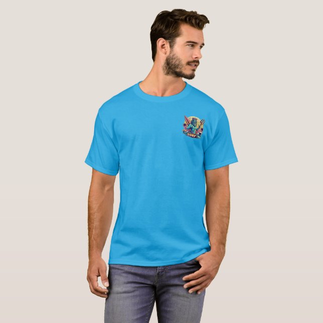 Surf King Neptune T-Shirt (Frente Completa)