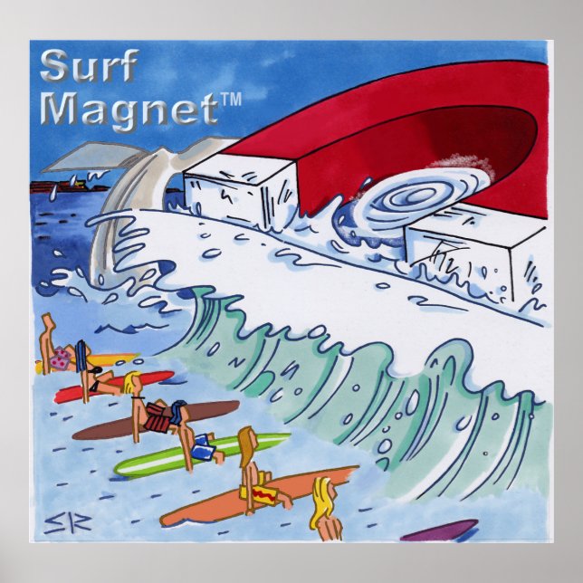 Surf Magnet valor de matê poster (Frente)