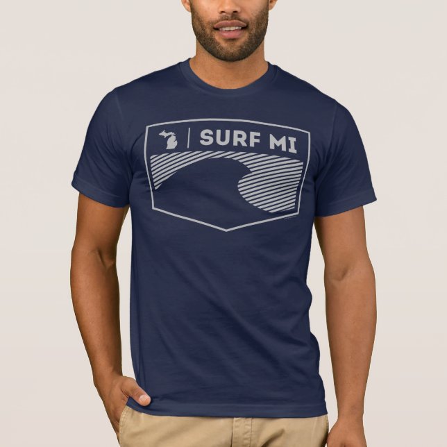 Surf MI Bella Canvas Michigan T-Shirt (Frente)