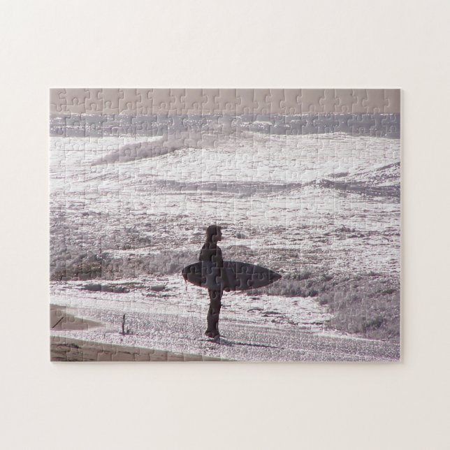 Surf Quebra-cabeça  de ondas de surfboard do ocean (Horizontal)