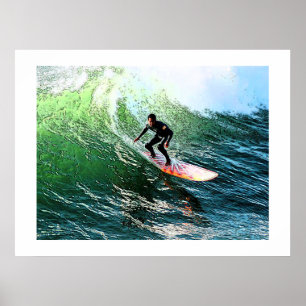 surfando o poster da onda de 14,95