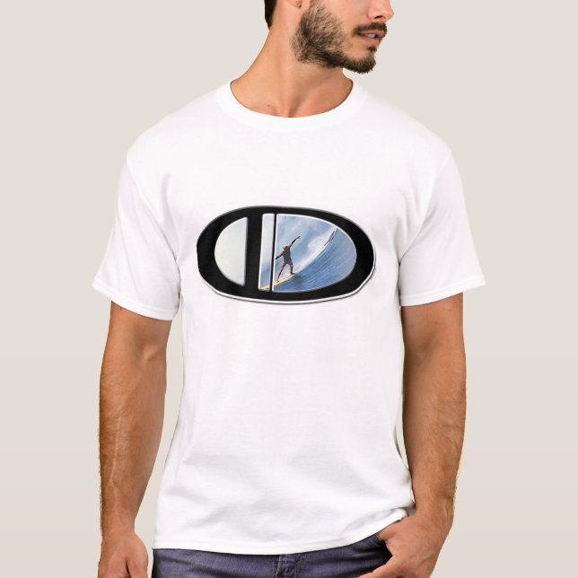 Surfando, t-shirt zero da arte da ruptura (Frente)
