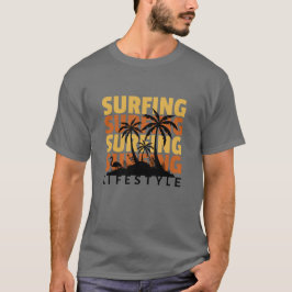 Surfar em T-Shirt Estilo de Vida