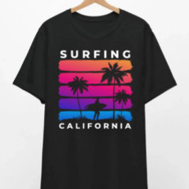 Surfar na Califórnia Unisex T-Shirt
