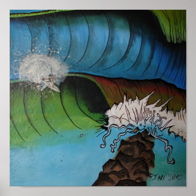 "Surfar na Poster de entrada" (Frente)