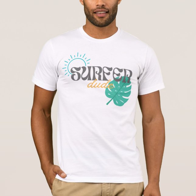 Surfer Dude - Camisa masculina (Frente)