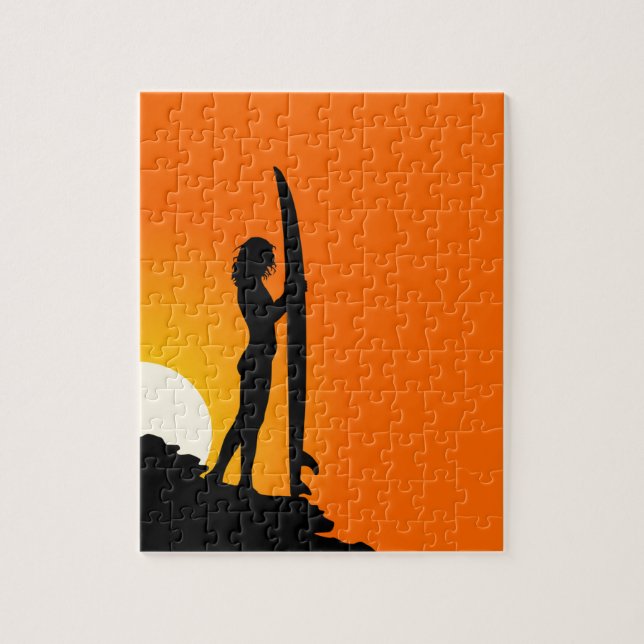 Surfer Girl Quebra-cabeça (Vertical)