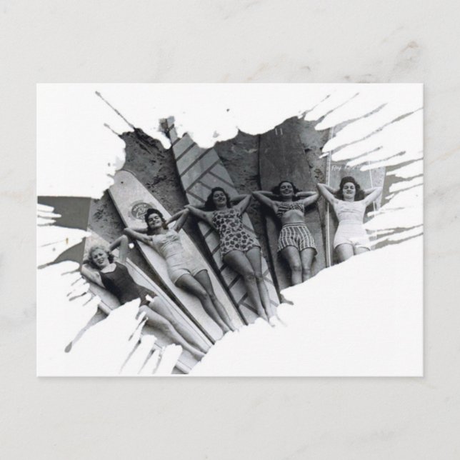 Surfer Girls | Cartão postal (Frente)