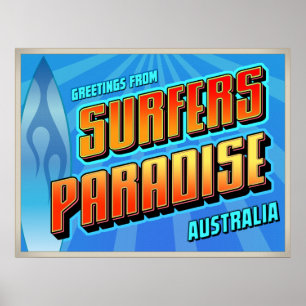 SURFERE PARADISE POSTER