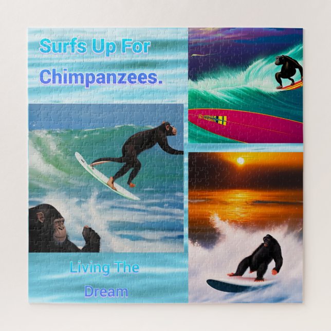 Surfing Chimpanzés, Jigsera Quebra-cabeça (Vertical)