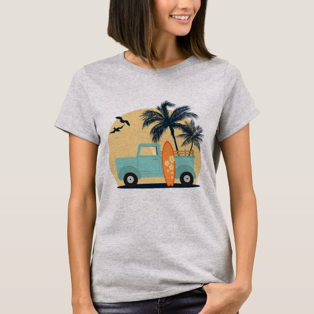 Surfing Retro T-Shirt (Frente)