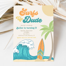 Surfs Up Birthday Invation | Convite para surfar