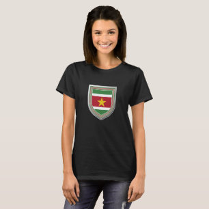 Suriname Flag Shield T-Shirt