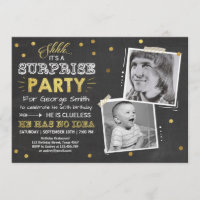 Surpreenda o 60th homem do quadro do convite do