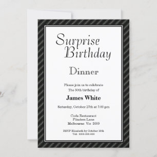 Surpreendido 50.o Convite para Janto de Aniversári