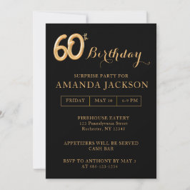 Surpresa 60º Convite de aniversário