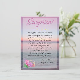 SURPRESA! Anúncio de Casamento na Praia ao Pôr do