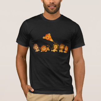 Surpresa! Bela Caricatura Leões T-Shirt