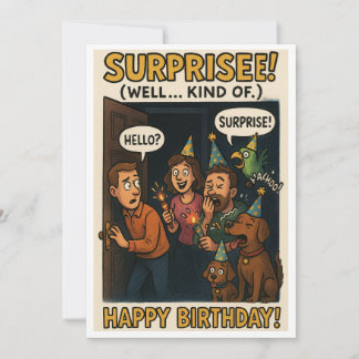 Surpresa! (Bem... Tipo) - Cartão de aniversário en