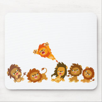 Surpresa! Cartoon Bonito Lions Mousepad