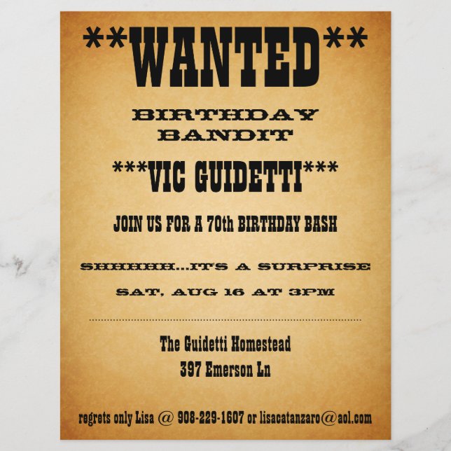 Surpresa de aniversário desejada (Frente)